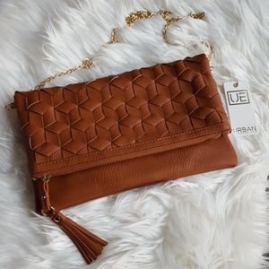 URBAN EXPRESSIONS VEGAN LEATHER CLUTCH PURSE
